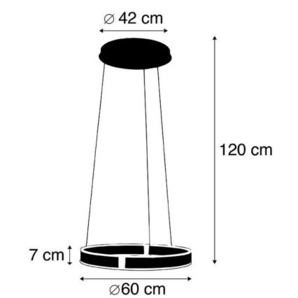 Paul Neuhaus - Lampadario LED dimmerabile con sensore ARINA LED/27W/230V