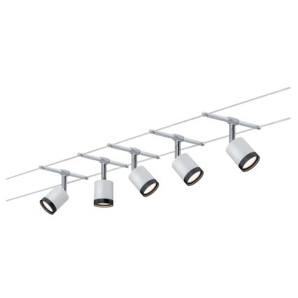 Paulmann 3981 - SET 5xLED/4W Faretto per sistema di corde TUBE 230V