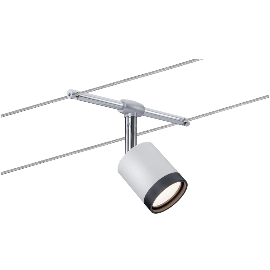 Paulmann 3981 - KIT 5xLED/4W Sistema a cavo completo TUBE 230V cromo opaco/nero