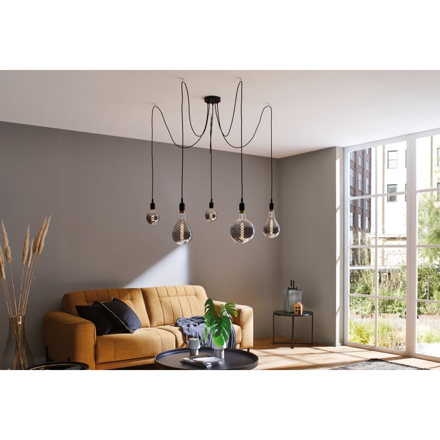 Paulmann 50389 - Lampadario a sospensione con filo NEORDIC 5xE27/20W/230V ragno