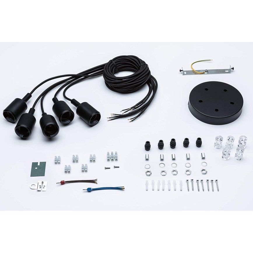 Paulmann 50389 - Lampadario a sospensione con filo NEORDIC 5xE27/20W/230V ragno