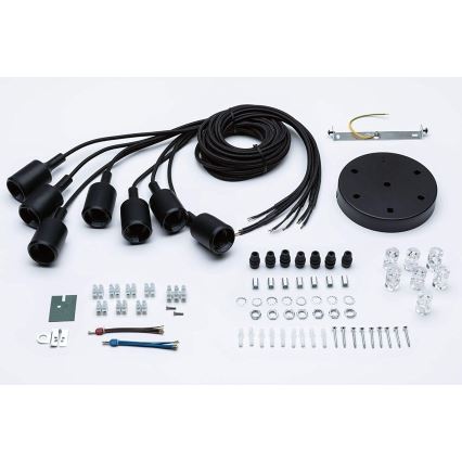 Paulmann 50390 - Lampadario a sospensione con filo NEORDIC 7xE27/20W/230V ragno