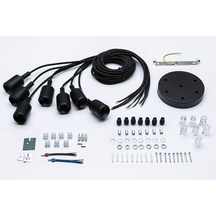 Paulmann 50390 - Lampadario a sospensione con filo NEORDIC 7xE27/20W/230V ragno