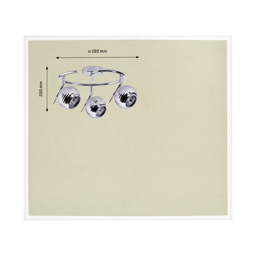 Paulmann 60282 - Luce Spot dimmerabile SIGMA 3xGU10/40W/230V