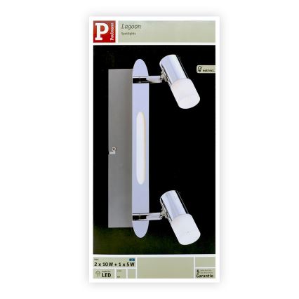 Paulmann 66647 - Faretto a LED  2xG9/10W/230V + LED/5W