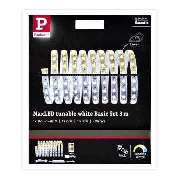 Paulmann 70624 - Striscia LED dimmerabile MAXLED 20W 3m 230V con telecomando