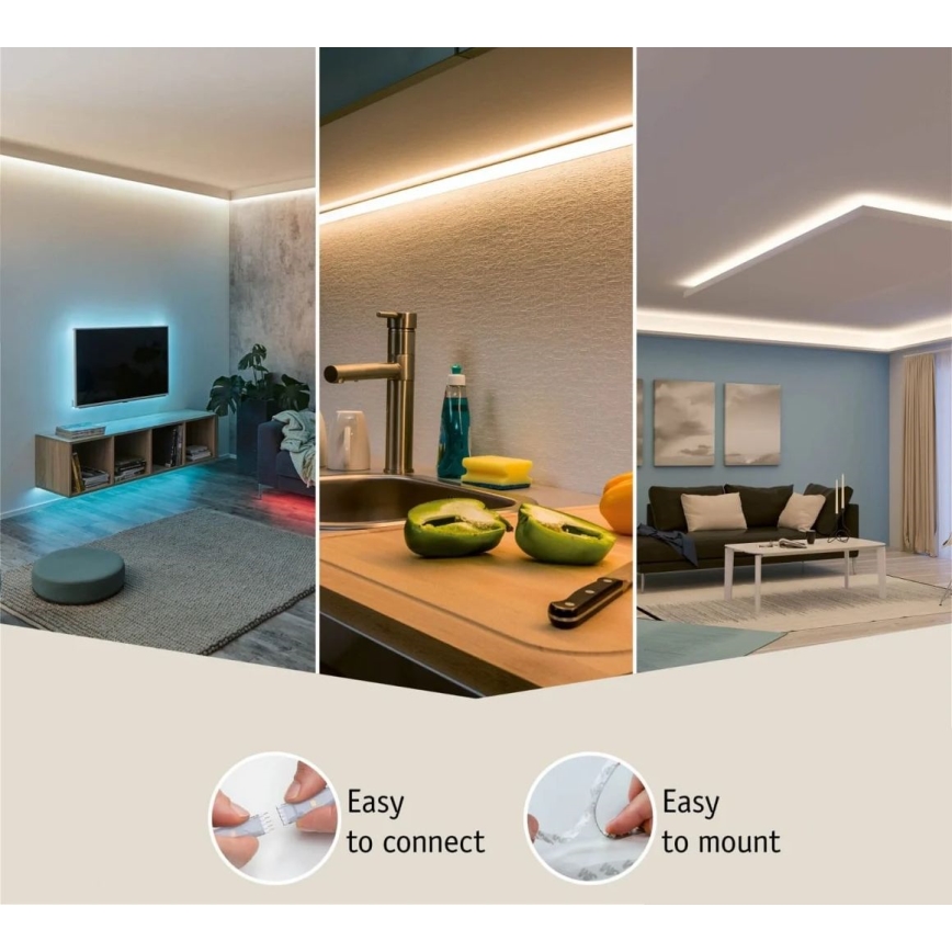 Paulmann 70672 - LED/18W IP44 Striscia da bagno dimmerabile MAXLED 1,5 m 2700K 230V