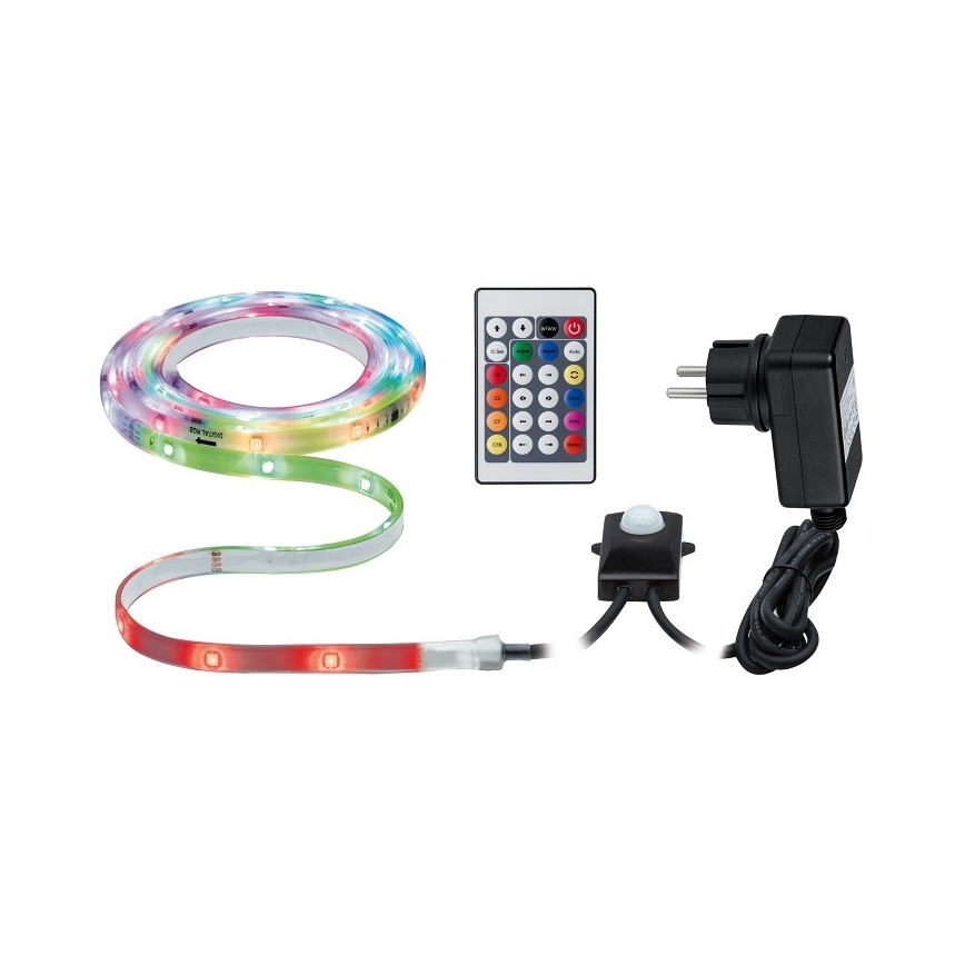 Paulmann 70698 - LED RGB/6,4W IP67 Striscia da esterno dimmerabile WATERLED 3m 230V + telecomando