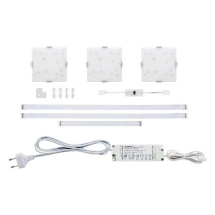 Paulmann 70710 - SET 3xLED/3,3W Illuminazione mobili con sensore SOFTPAD 230V 2700K