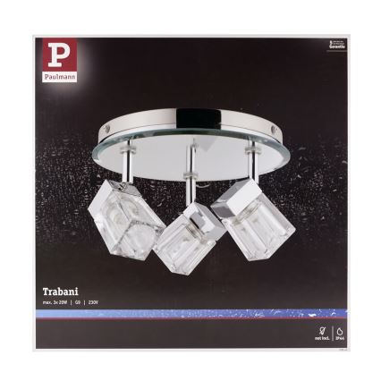 Paulmann 70842 - 3xG9/20W IP44 Luce Spot da bagno TRABANI 230V