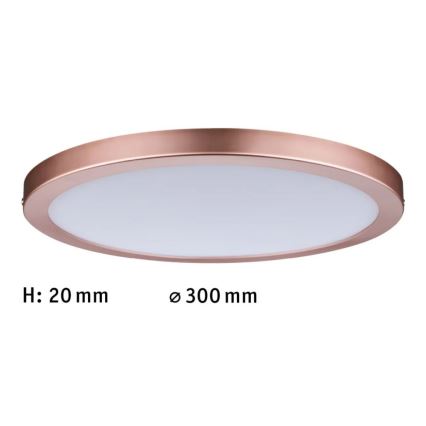 Paulmann 70872 - Pannello LED dimmerabile ATRIA 22W 230V 2700K diam. 30 cm oro rosa