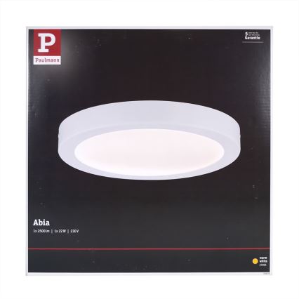 Paulmann 70899 - LED/22W Plafoniera ABIA 230V