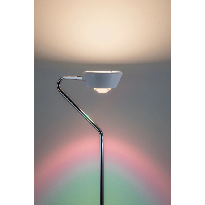 Paulmann 70920 - Lampada da terra dimmerabile LED 7,5W RAMOS 230V bianco/cromo lucido
