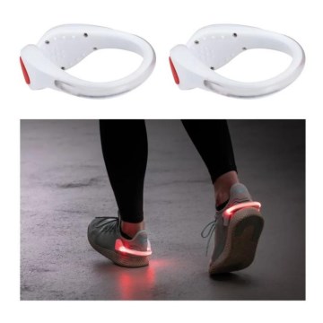 Paulmann 70973 - SET 2x LED/0,2W Clip per scarpe 1xCR2032 rosso