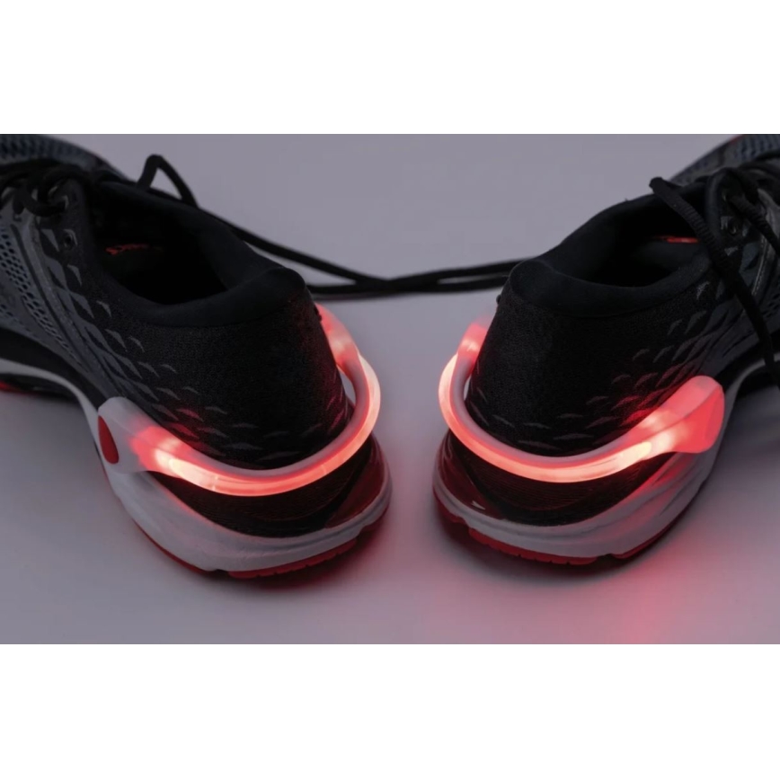 Paulmann 70973 - SET 2x LED/0,2W Clip per scarpe 1xCR2032 rosso