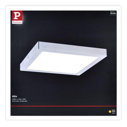 Paulmann 70982 - Plafoniera LED/22W ABIA 230V