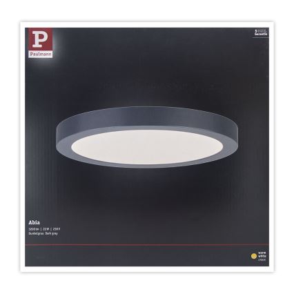 Paulmann 70988 - LED/22W Plafoniera ABIA 230V antracite