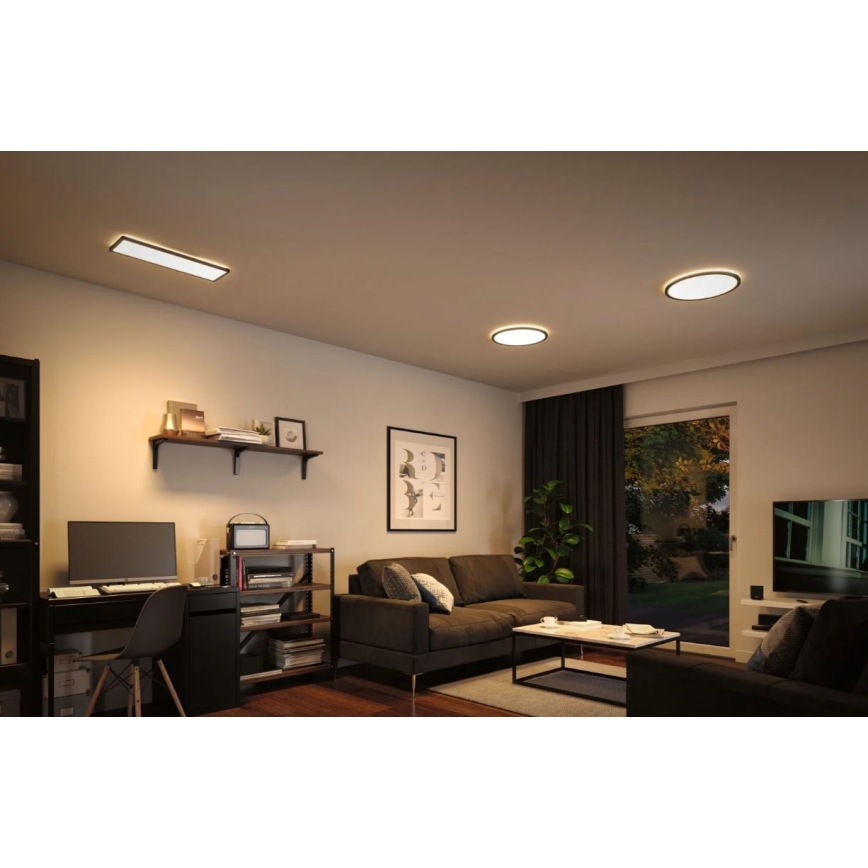 Paulmann 70999 - LED/22W Pannello dimmerabile ATRIA 230V 3000K diametro 42 cm nero