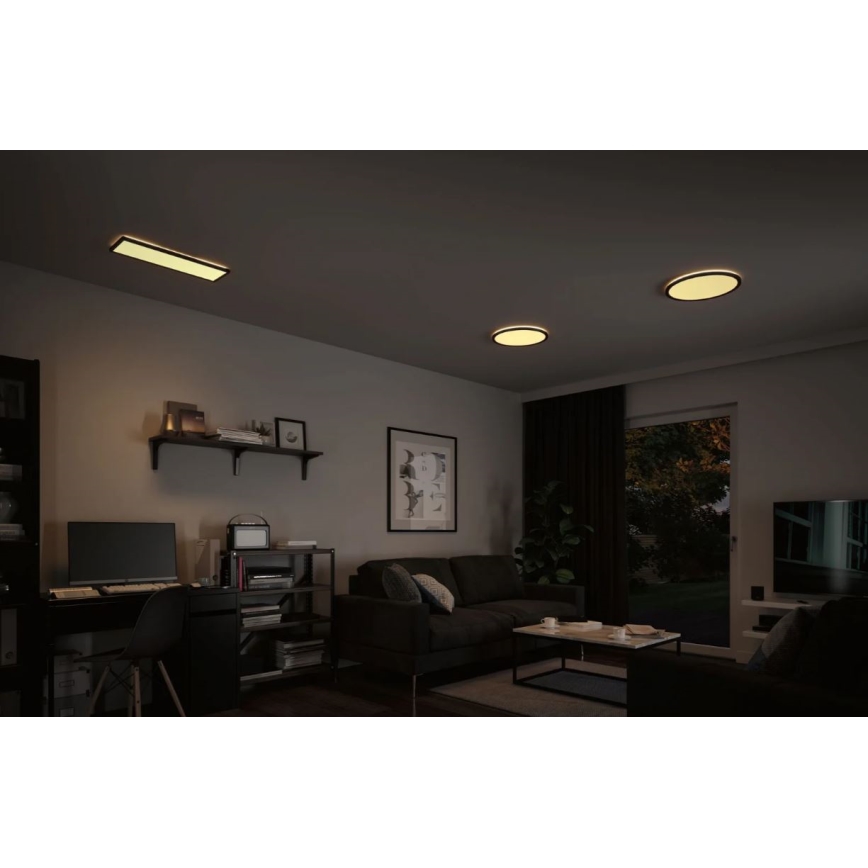 Paulmann 70999 - LED/22W Pannello dimmerabile ATRIA 230V 3000K diametro 42 cm nero