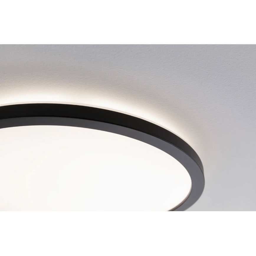 Paulmann 70999 - LED/22W Pannello dimmerabile ATRIA 230V 3000K diametro 42 cm nero