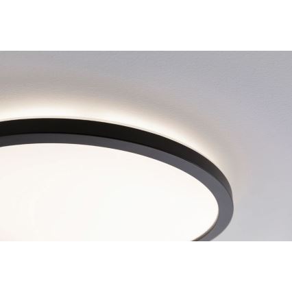 Paulmann 70999 - LED/22W Pannello dimmerabile ATRIA 230V 3000K diametro 42 cm nero