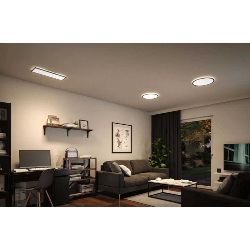 Paulmann 71016 - Pannello LED dimmerabile ATRIA 22W 230V 4000K 42x42 cm nero