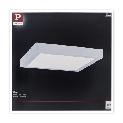 Paulmann 71022 - LED/22W Plafoniera ABIA 230V bianco