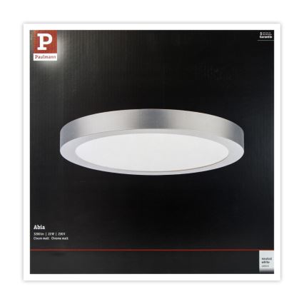 Paulmann 71023 - LED/22W Plafoniera ABIA 230V cromo opaco