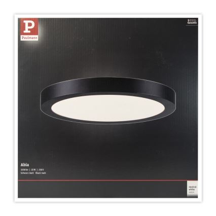 Paulmann 71025 - LED/22W Plafoniera ABIA 230V nero