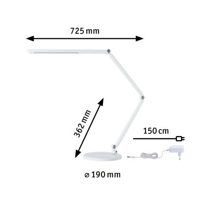 Paulmann 78911 - LED/10,6W Lampada da tavolo dimmerabile FLEXBAR 230V 3000/4000/6500K