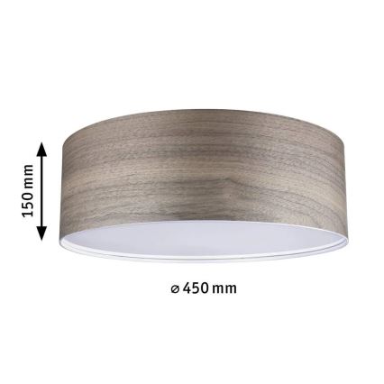 Paulmann 79687 - 3xE27/20W Plafoniera NEORDIC LISKA 230V noce