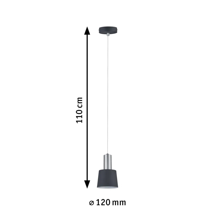 Paulmann 79691 - 1xE14/20W Lampadario a sospensione con filo NEORDIC HALDAR 230V