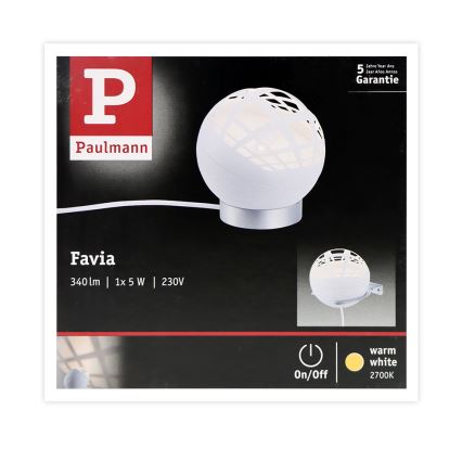 Paulmann 79697 - LED/6W Lampada da tavolo FAVIA 230V