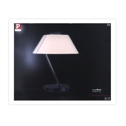 Paulmann 79723 - 1xE27/60W Lampada da tavolo  NARVE 230V