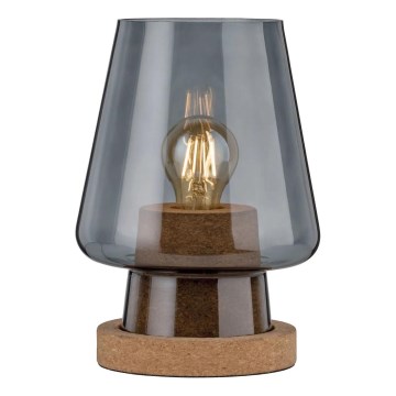 Paulmann 79736 - 1xE27/20W Lampada da tavolo IBEN 230V fumé