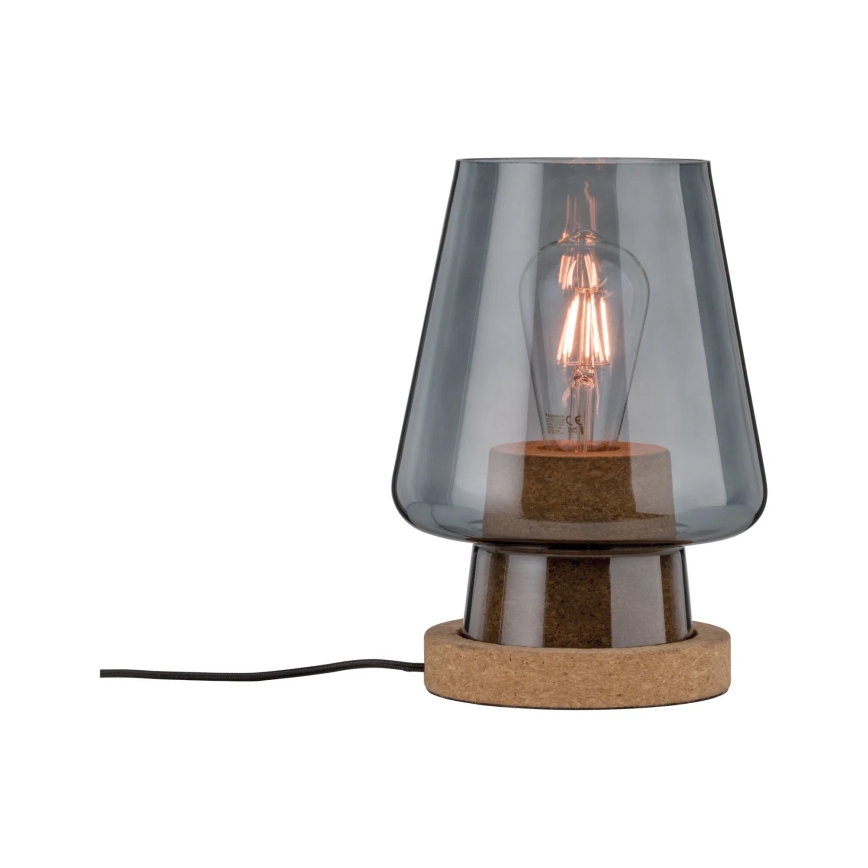Paulmann 79736 - 1xE27/20W Lampada da tavolo IBEN 230V fumé