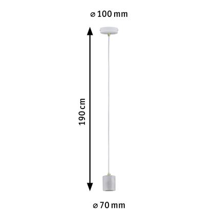 Paulmann 79750 - 1xE27/20W Lampadario su corda NORDIN 230V