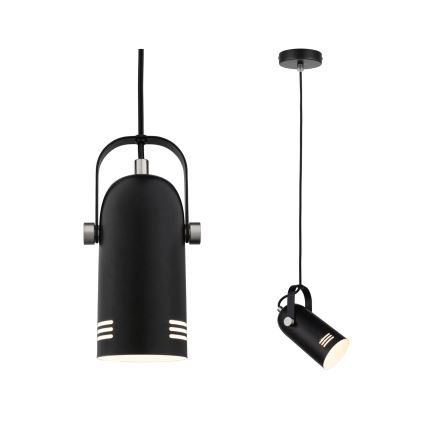 Paulmann 79766 - 1xE27/15W Lampada a sospensione su cavo LAVEA 230V nero