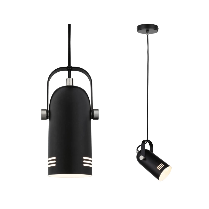 Paulmann 79766 - 1xE27/15W Lampada a sospensione su cavo LAVEA 230V nero