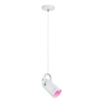 Paulmann 79767 - 1xE27/15W Lampadario a sospensione con cavo LAVEA 230V bianco