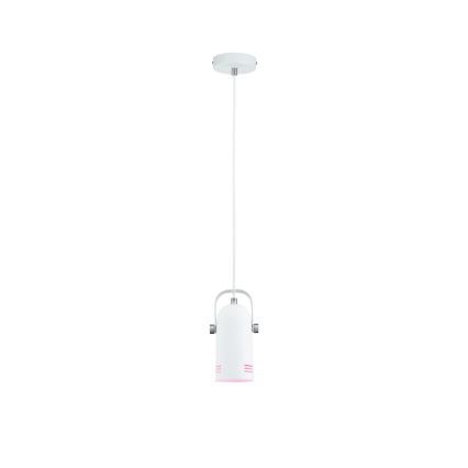 Paulmann 79767 - 1xE27/15W Lampadario a sospensione con cavo LAVEA 230V bianco