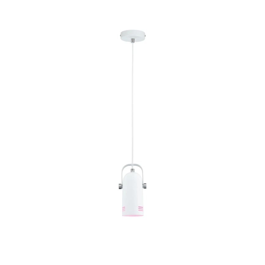 Paulmann 79767 - 1xE27/15W Lampadario a sospensione con cavo LAVEA 230V bianco