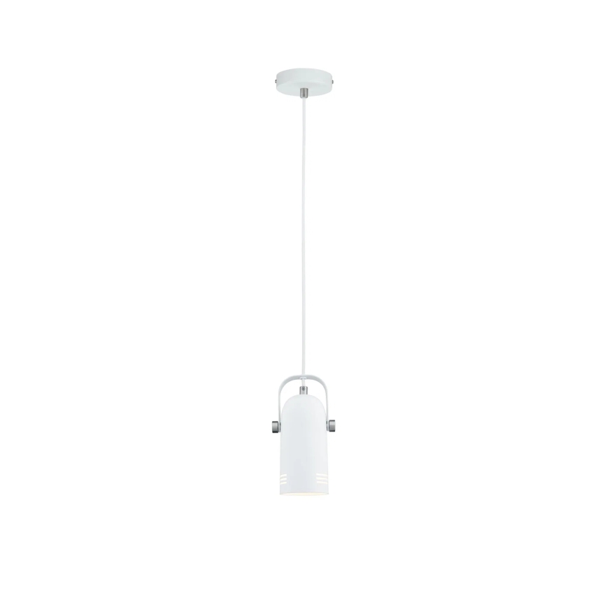 Paulmann 79767 - 1xE27/15W Lampadario a sospensione con cavo LAVEA 230V bianco