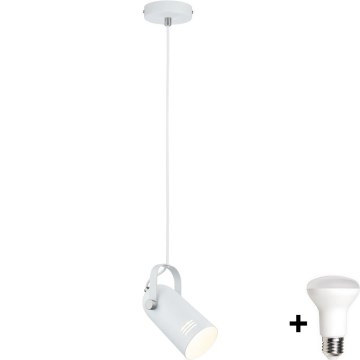 Paulmann 79767 - Lampada a sospensione LED 1xE27/8W LAVEA 230V bianca