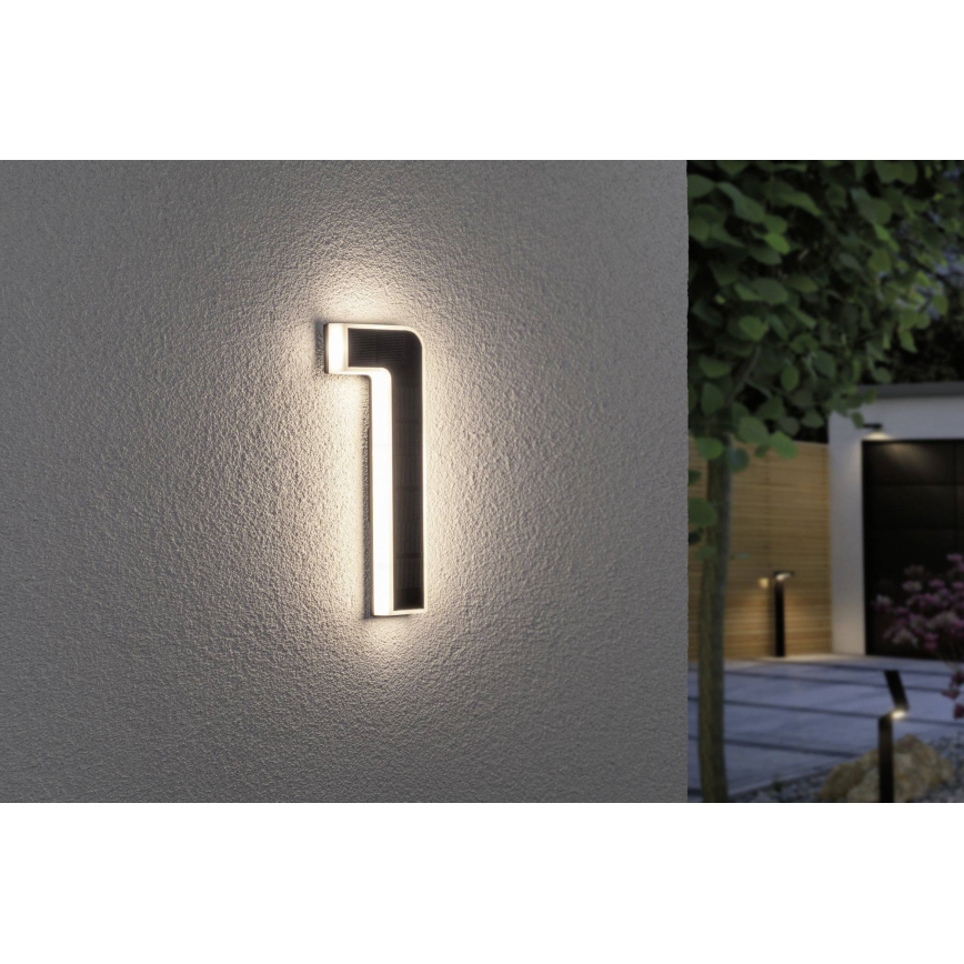 Paulmann 79842 - LED/0,2W IP44 Numero civico solare 1,2V 1500 mAh