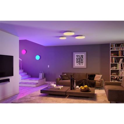 Paulmann 79897 - LED RGBW/22W Plafoniera con dimmer SMART VELORA 230V