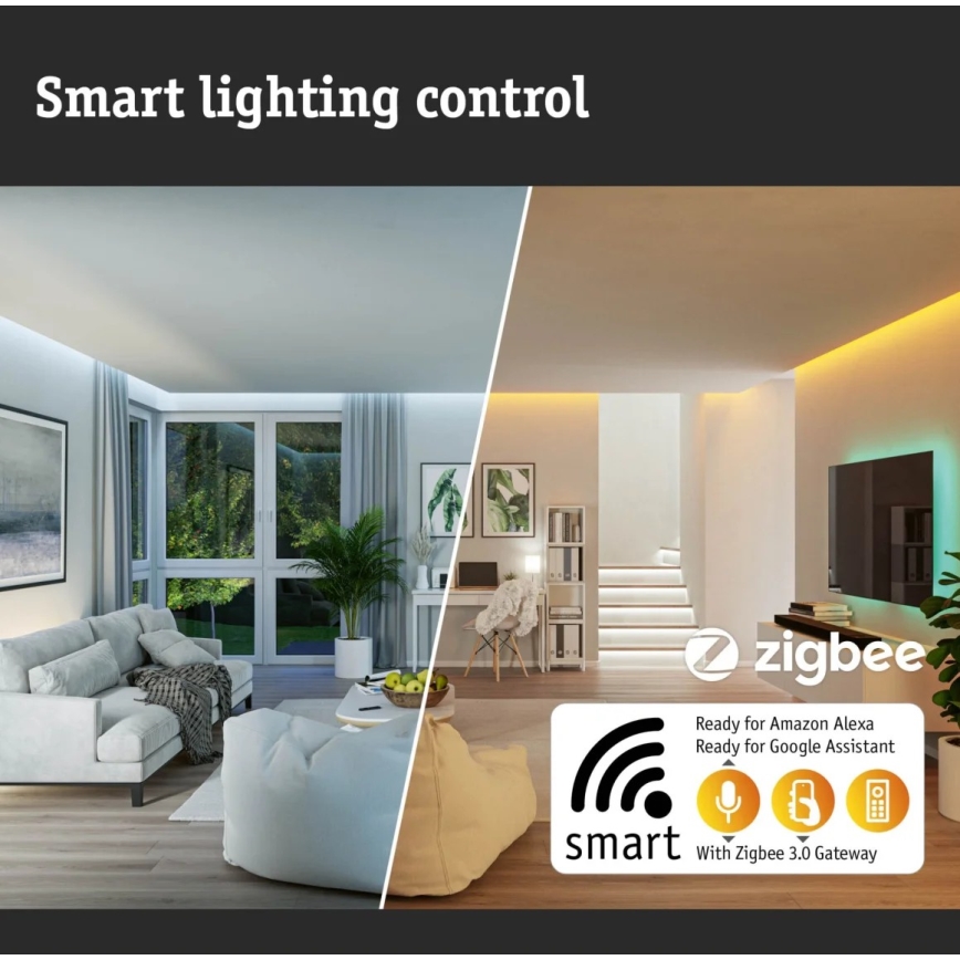 Paulmann 79897 - LED RGBW/22W Plafoniera con dimmer SMART VELORA 230V