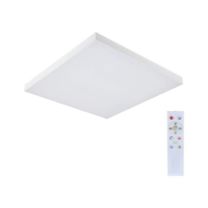 Paulmann 79910 - LED/31W RGBW plafoniera dimmerabile LORIA 230V 3000-6500K 59,5x59,5 cm bianco + telecomando