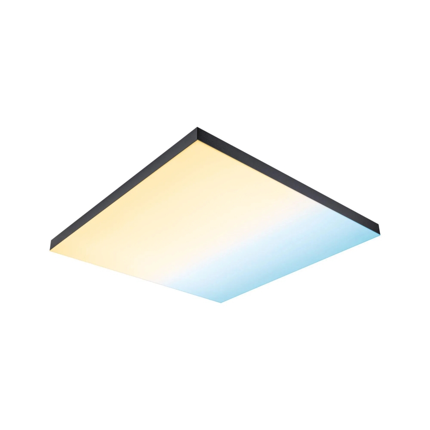 Paulmann 79913 - Plafoniera dimmerabile LED/31W RGBW LORIA 230V 3000-6500K 59,5x59,5 cm nera + telecomando