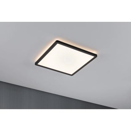 Paulmann 79921 - Pannello LED dimmerabile 16W ATRIA 230V 3000K 29,3x29,3 cm, nero